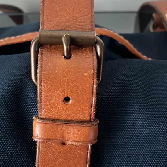 Ralph Lauren RLFC Rugby Blue Large Tote with Leather Trim - Picture 5 of 16